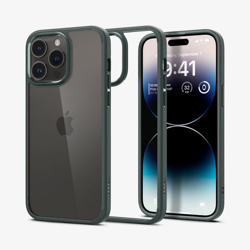 ACS04816 - iPhone 14 Pro Max Case Ultra Hybrid in crystal clear showing the back
